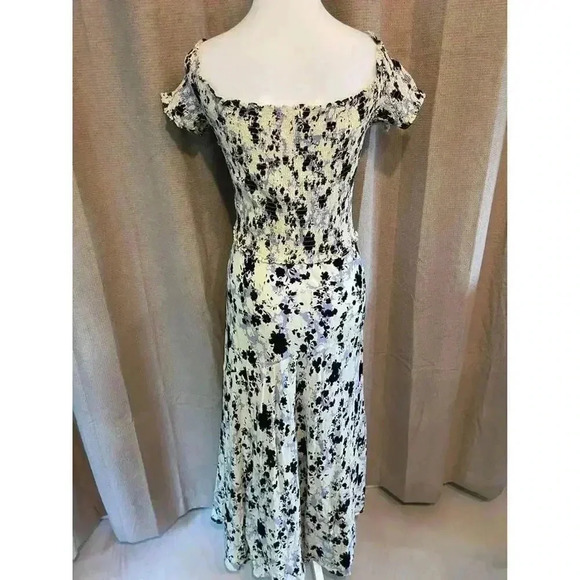 ASTR The Label Criss Cross Smock Floral Midi Dress Women’s Size XL - Picture 2 of 8
